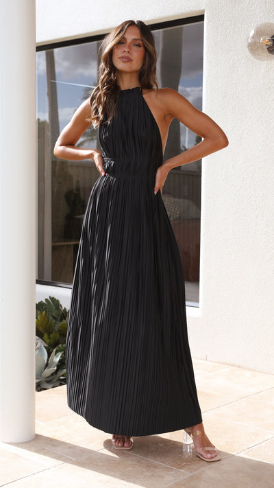 Load image into Gallery viewer, Frances Maxi Dress - Black - Billy J
