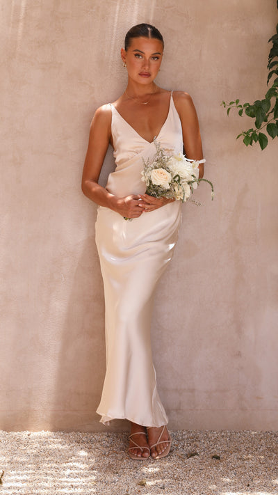 Load image into Gallery viewer, Ziah Maxi Dress - Champagne - Billy J
