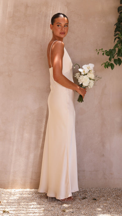 Load image into Gallery viewer, Ziah Maxi Dress - Champagne - Billy J
