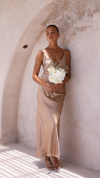 Load image into Gallery viewer, Ziah Maxi Dress - Latte - Billy J
