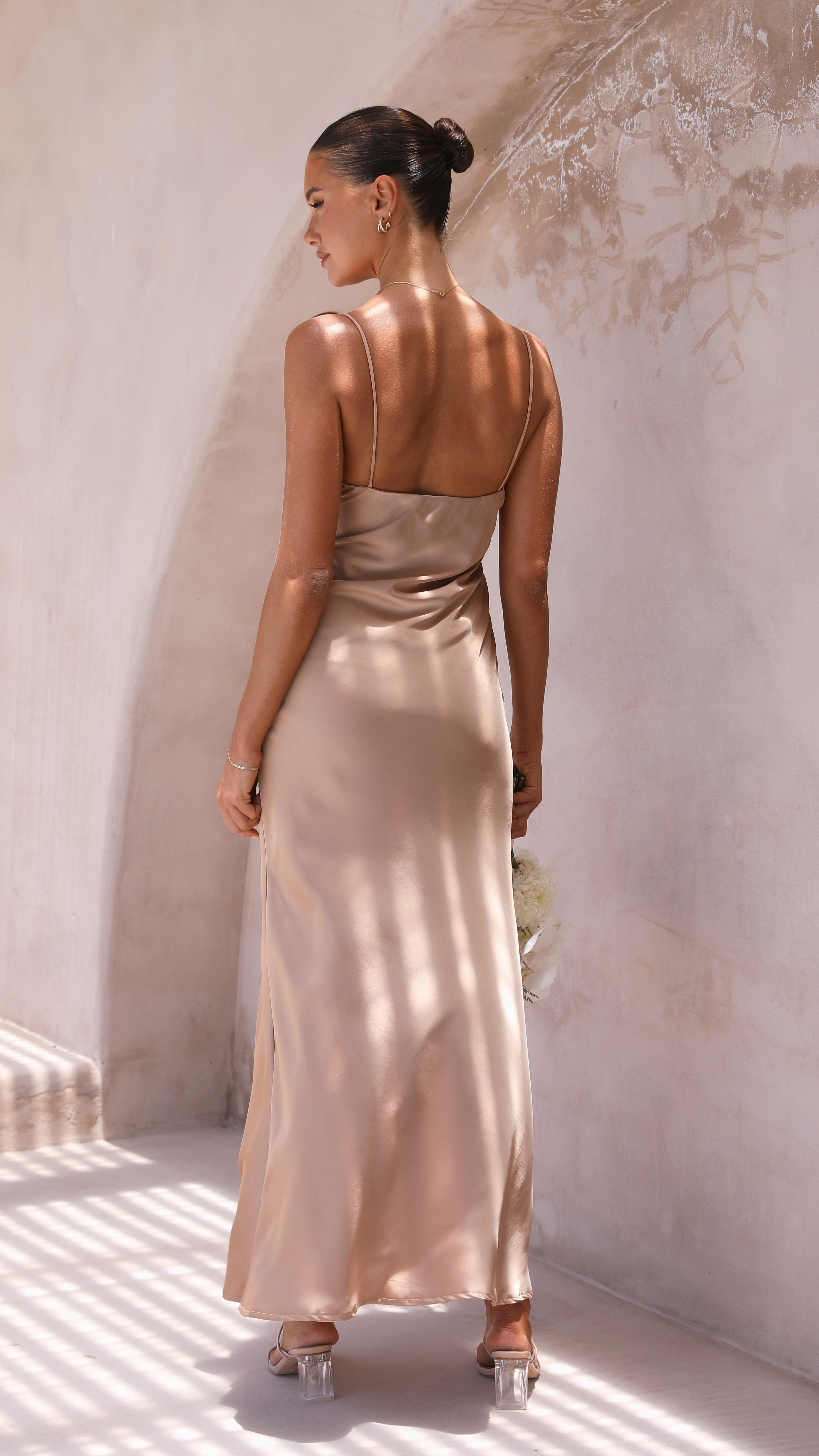 Ziah Maxi Dress - Latte - Billy J