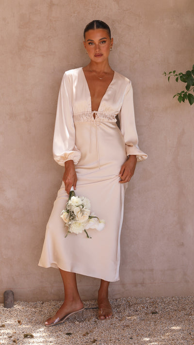 Load image into Gallery viewer, Amara Maxi Dress - Champagne - Billy J
