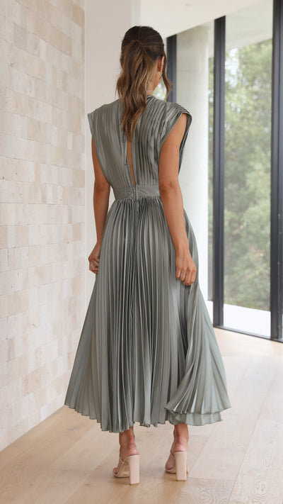 Load image into Gallery viewer, Gina Maxi Dress - Olive - Billy J
