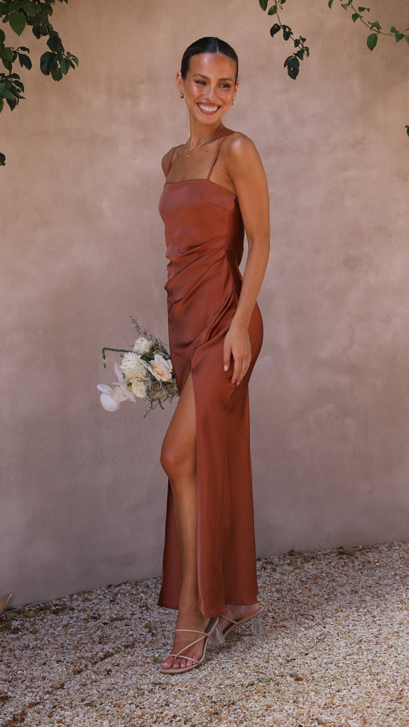 Ilana Maxi Dress - Copper - Billy J