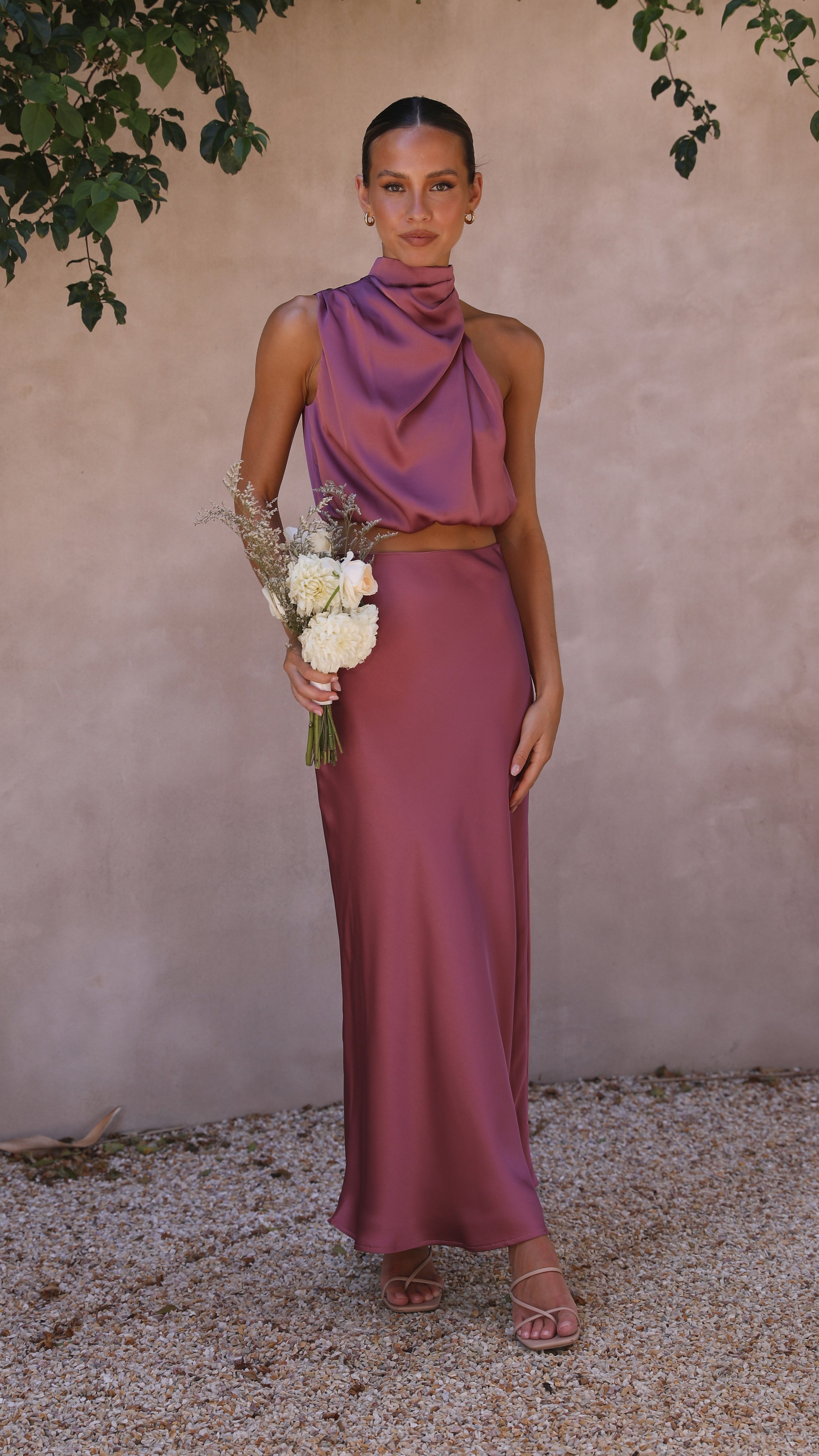 Esther Maxi Skirt - Plum - Billy J