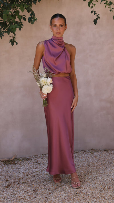 Load image into Gallery viewer, Esther Maxi Skirt - Plum - Billy J
