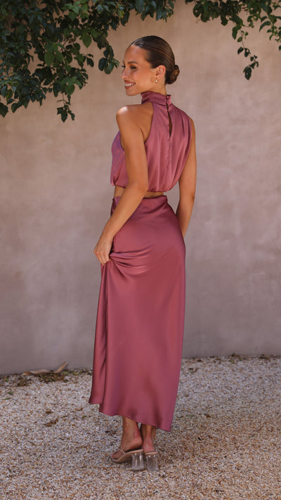 Load image into Gallery viewer, Esther Maxi Skirt - Plum - Billy J
