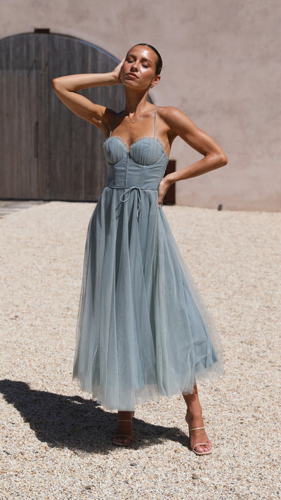 Load image into Gallery viewer, Diana Midi Dress - Sage - Billy J
