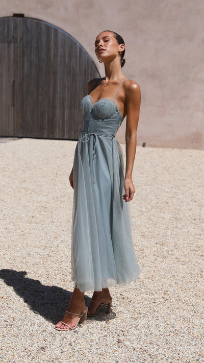 Load image into Gallery viewer, Diana Midi Dress - Sage - Billy J
