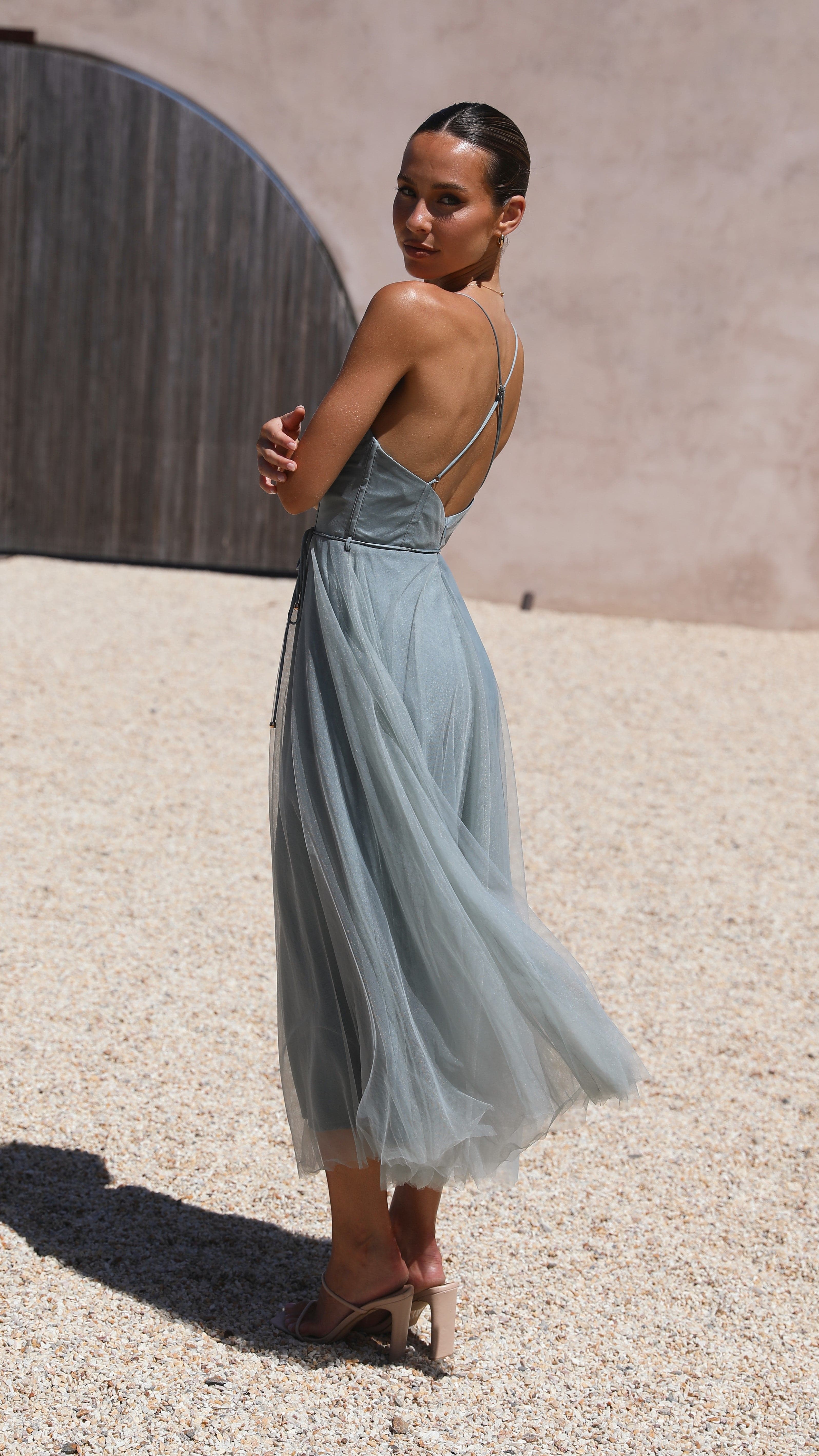 Diana Midi Dress - Sage - Billy J