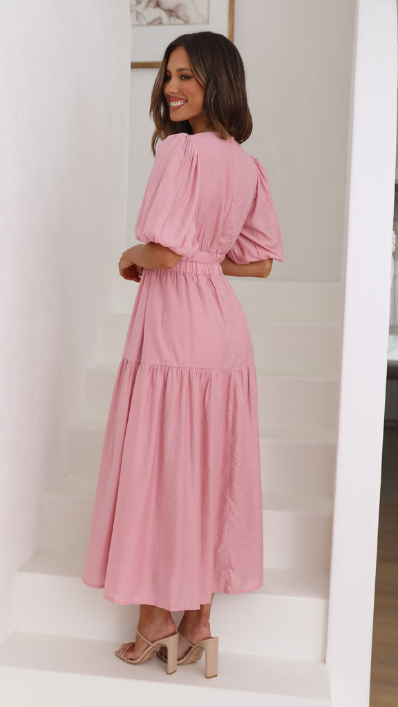 Erin Midi Dress - Soft Pink - Billy J