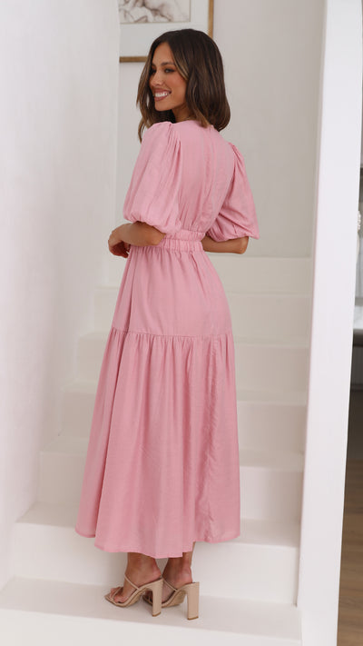 Load image into Gallery viewer, Erin Midi Dress - Soft Pink - Billy J
