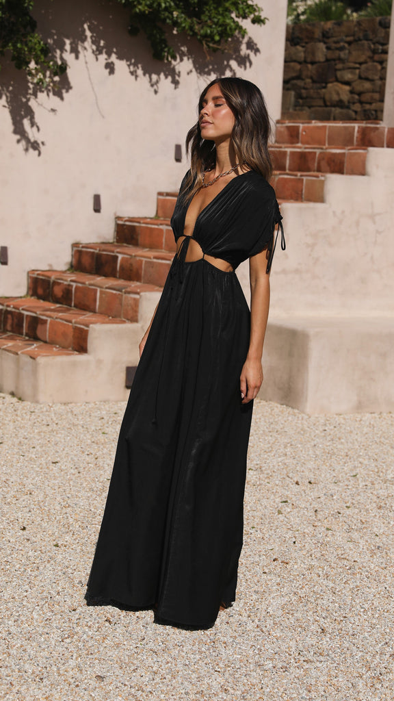 Marilyn Maxi Dress - Black - Billy J