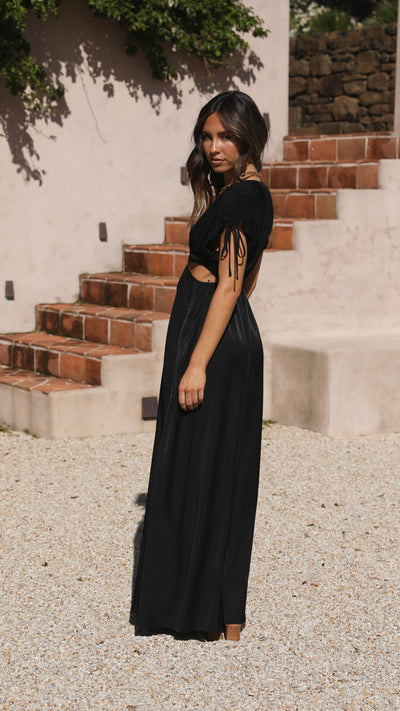 Load image into Gallery viewer, Marilyn Maxi Dress - Black - Billy J
