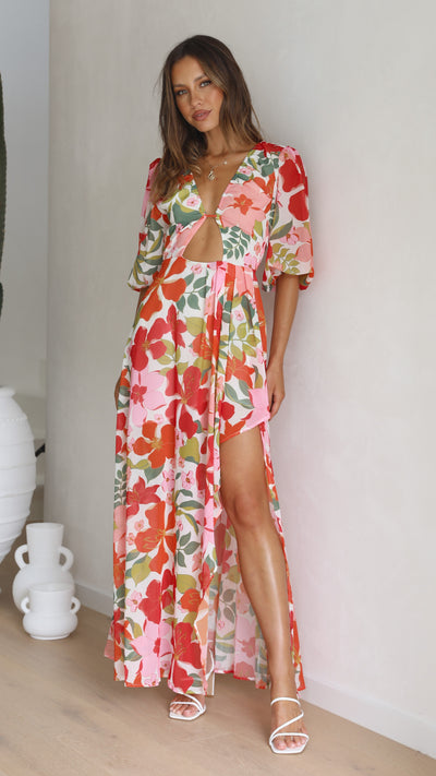 Load image into Gallery viewer, Del Mare Maxi Dress - Floral - Billy J
