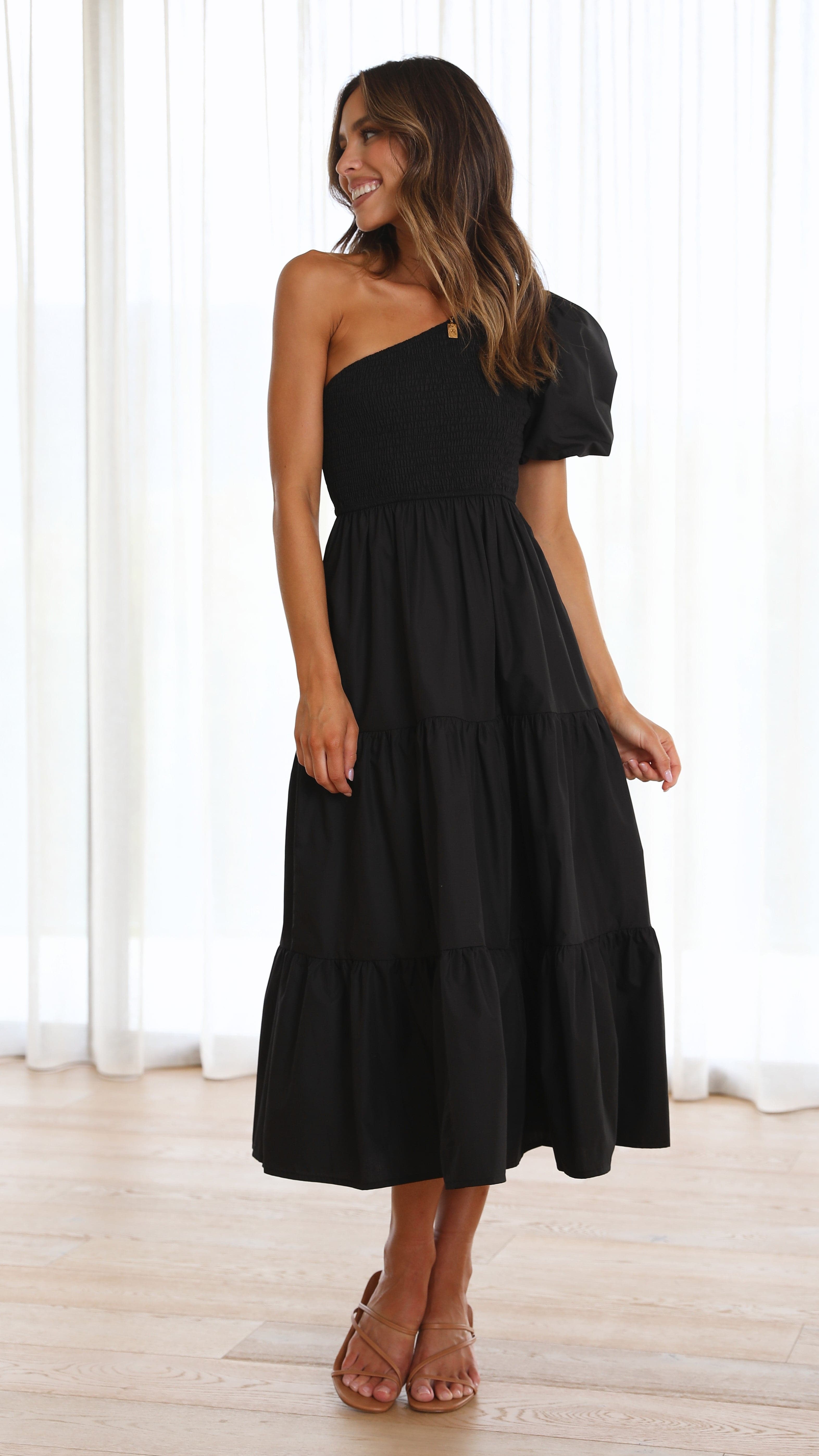 Frankie Maxi Dress - Black - Billy J