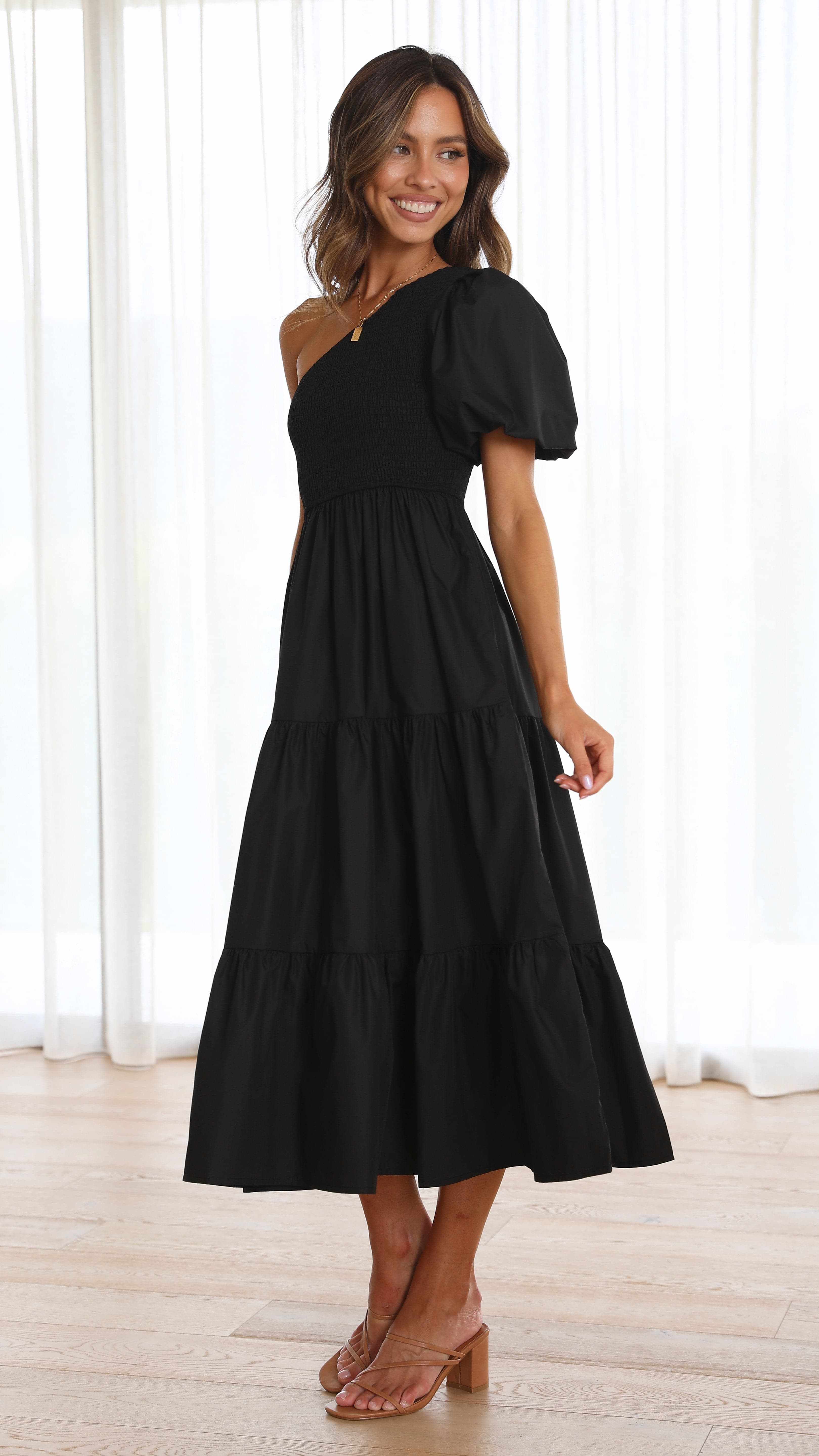 Frankie Maxi Dress - Black - Billy J