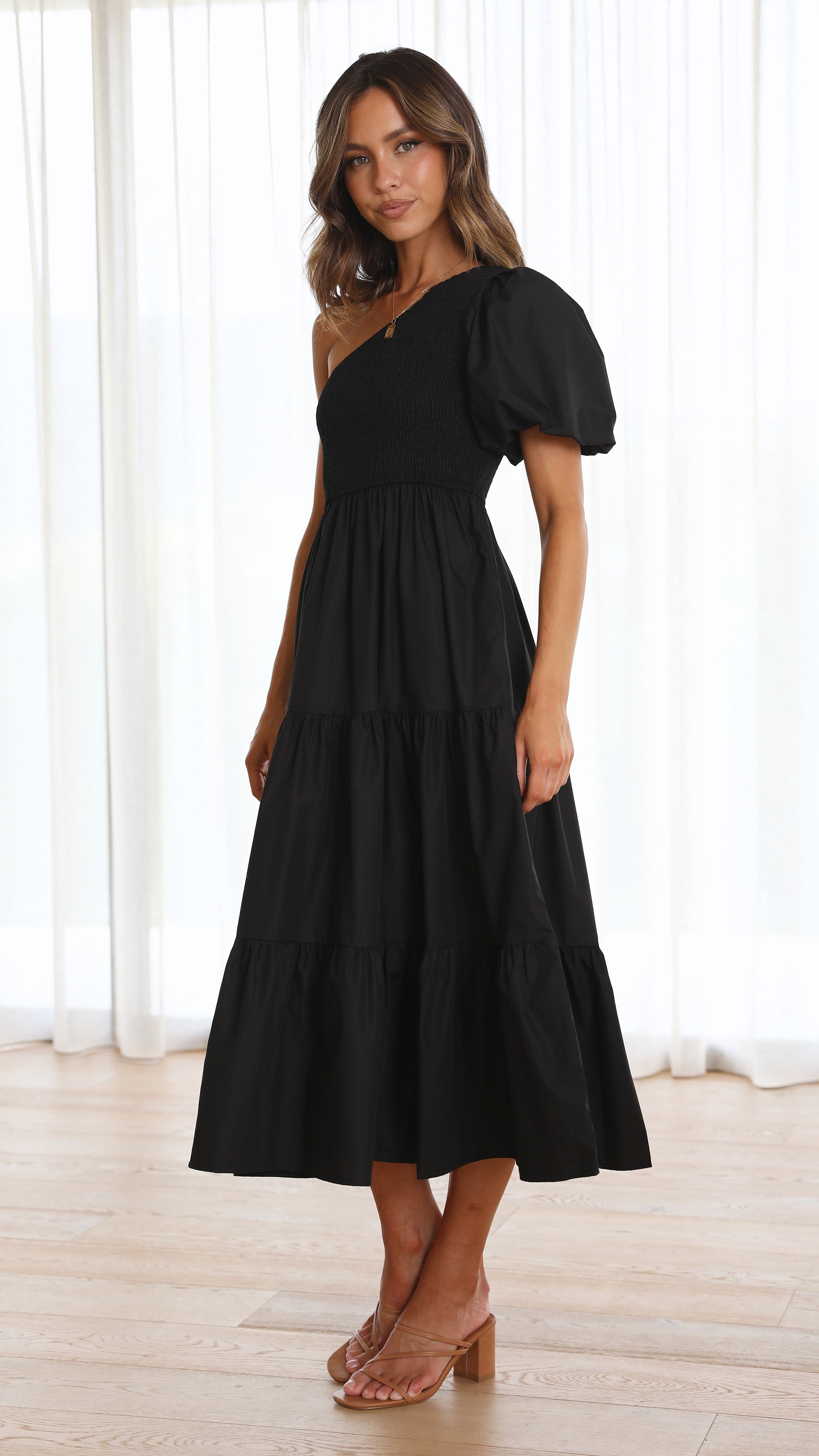 Frankie Maxi Dress - Black - Billy J