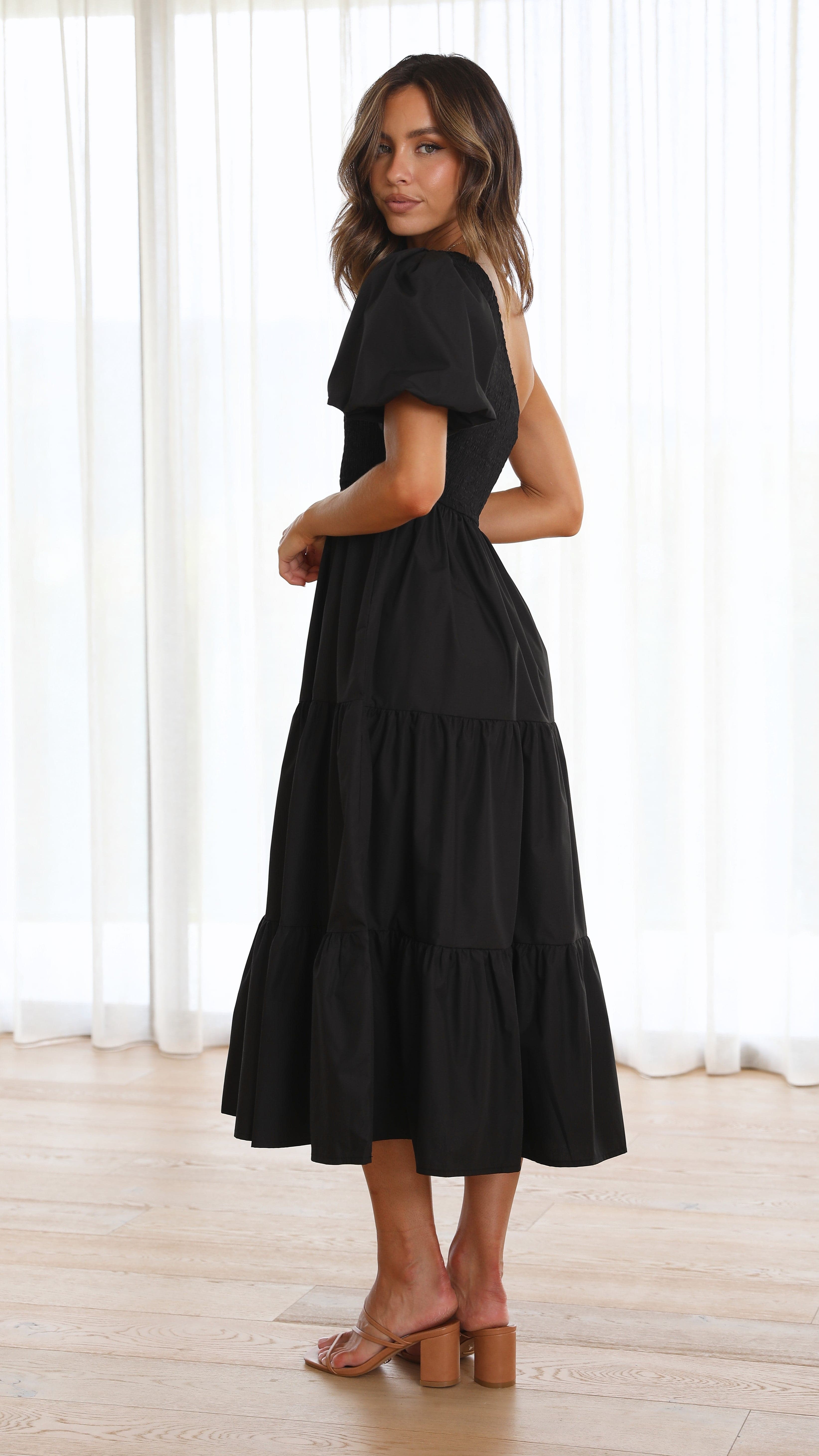 Frankie Maxi Dress - Black - Billy J