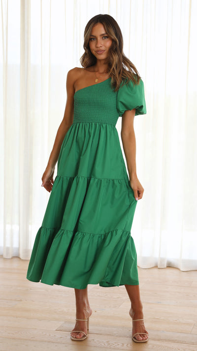 Load image into Gallery viewer, Frankie Maxi Dress - Emerald - Billy J
