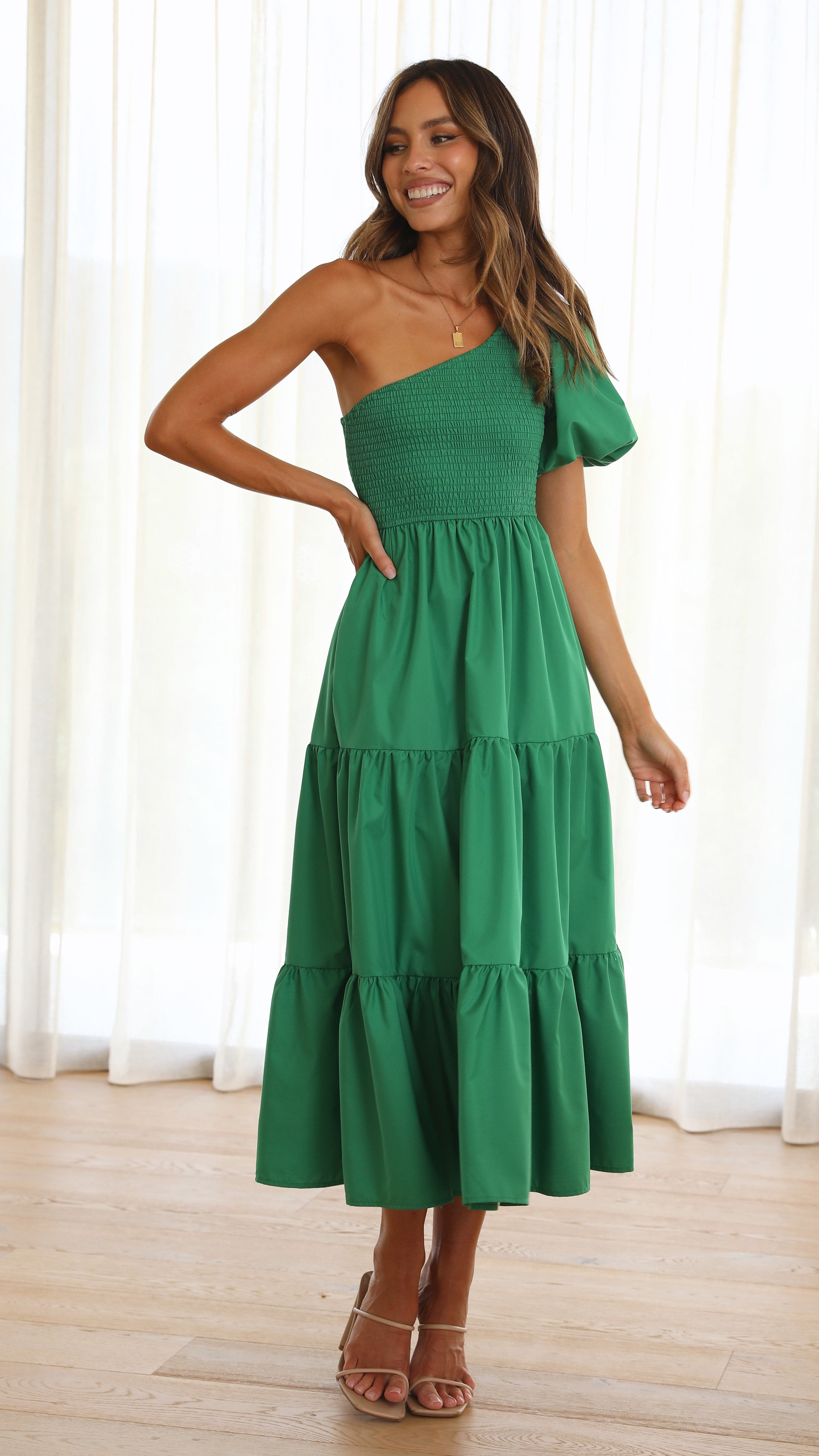 Frankie Maxi Dress - Emerald - Billy J