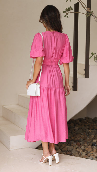 Load image into Gallery viewer, Erin Midi Dress - Pink - Billy J
