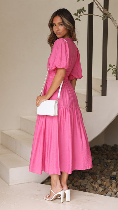 Load image into Gallery viewer, Erin Midi Dress - Pink - Billy J
