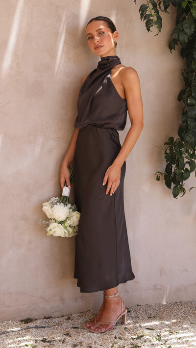 Load image into Gallery viewer, Esther Maxi Dress - Espresso - Billy J
