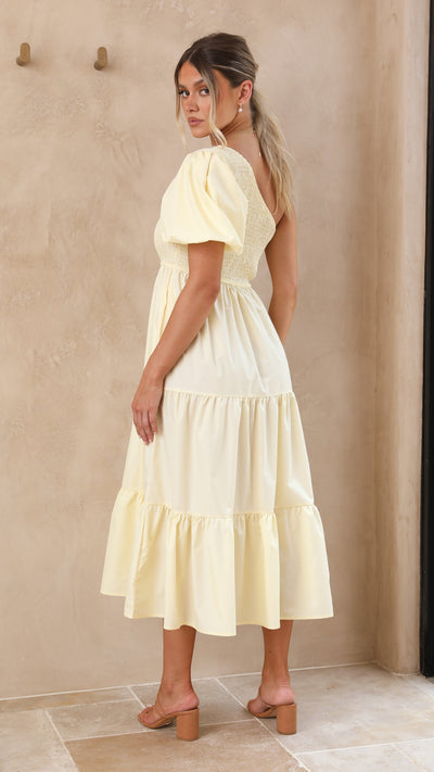 Load image into Gallery viewer, Frankie Maxi Dress - Yellow - Billy J
