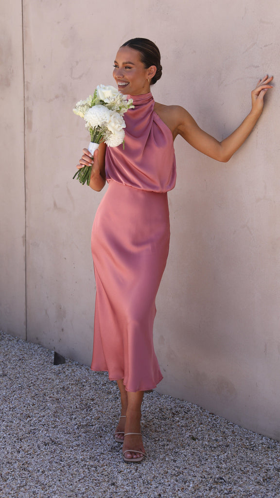 Esther Maxi Dress - Baked Rose - Billy J