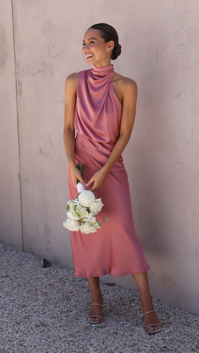 Load image into Gallery viewer, Esther Maxi Dress - Baked Rose - Billy J
