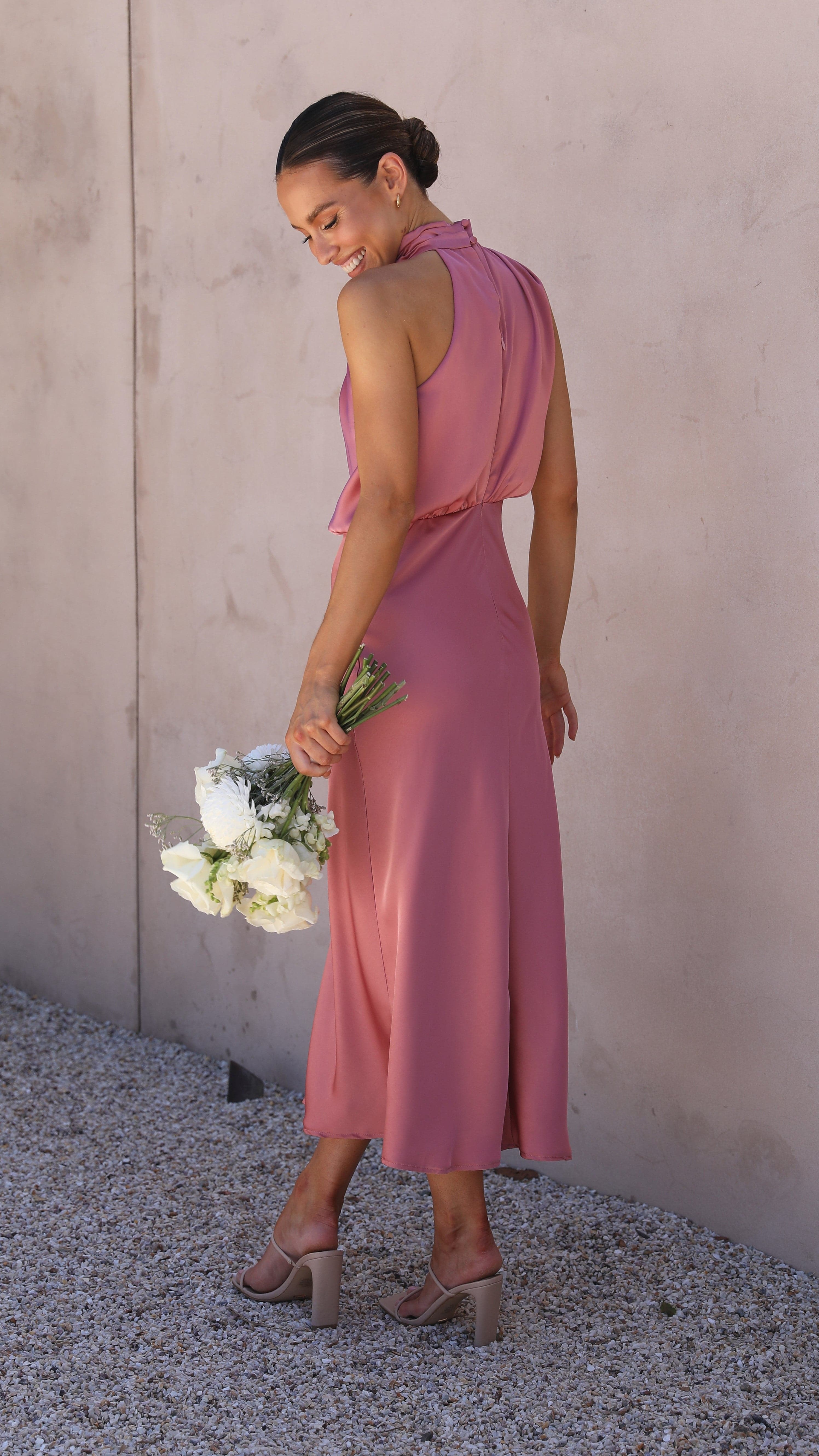 Esther Maxi Dress - Baked Rose - Billy J