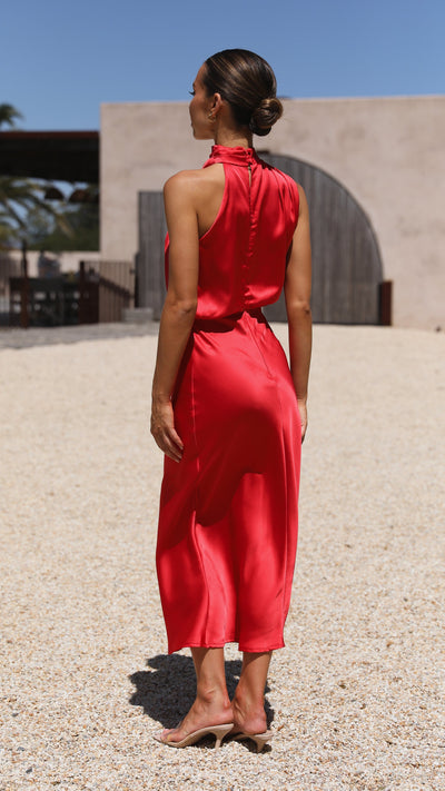 Load image into Gallery viewer, Esther Maxi Dress - Red - Billy J
