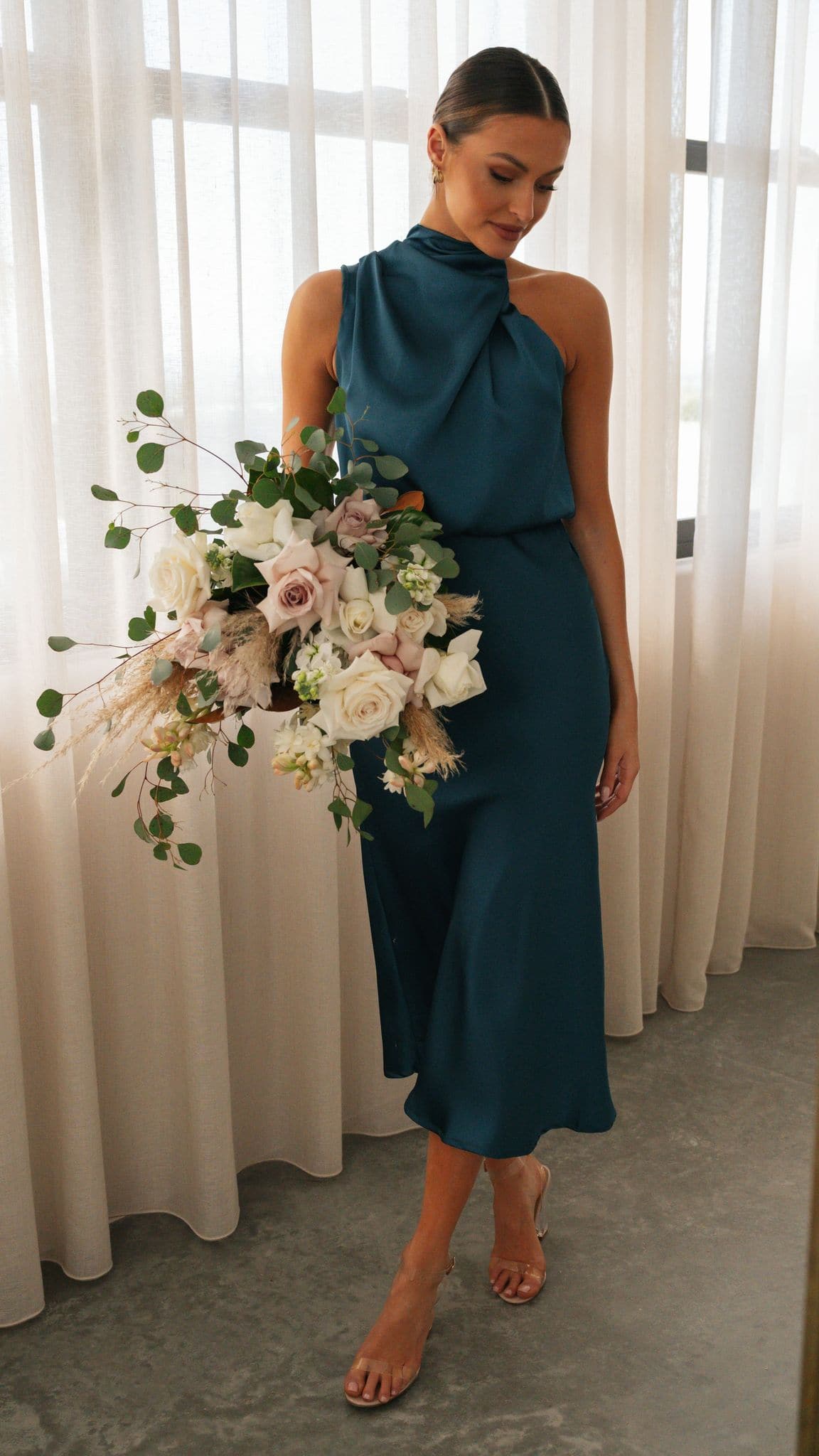 Esther Maxi Dress - Teal - Billy J