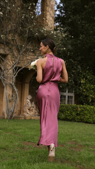 Load image into Gallery viewer, Esther Maxi Dress - Plum - Billy J
