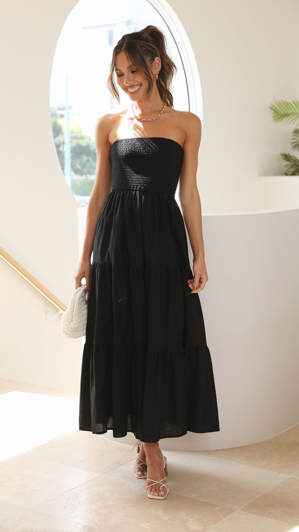 Brooke Maxi Dress - Black - Billy J