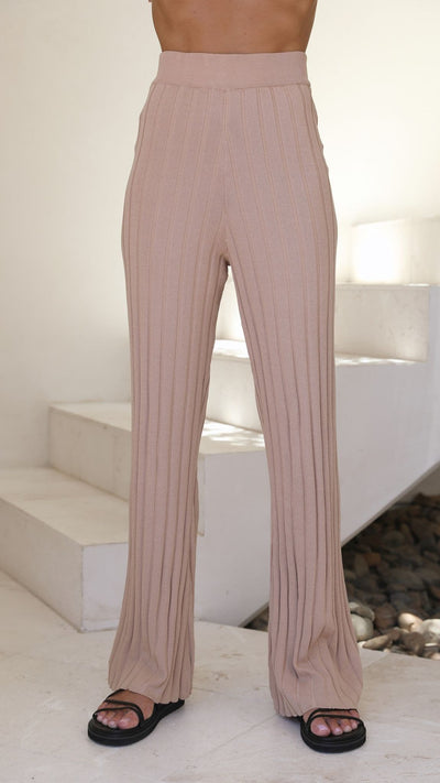 Load image into Gallery viewer, Megan Knit Pants - Camel - Billy J
