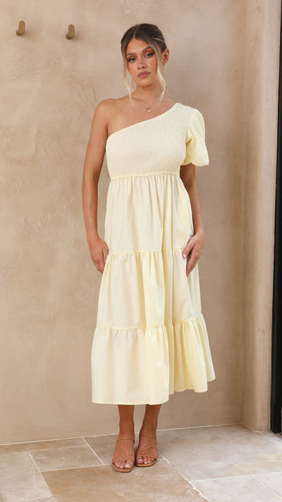 Load image into Gallery viewer, Frankie Maxi Dress - Yellow - Billy J
