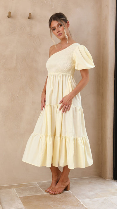 Load image into Gallery viewer, Frankie Maxi Dress - Yellow - Billy J
