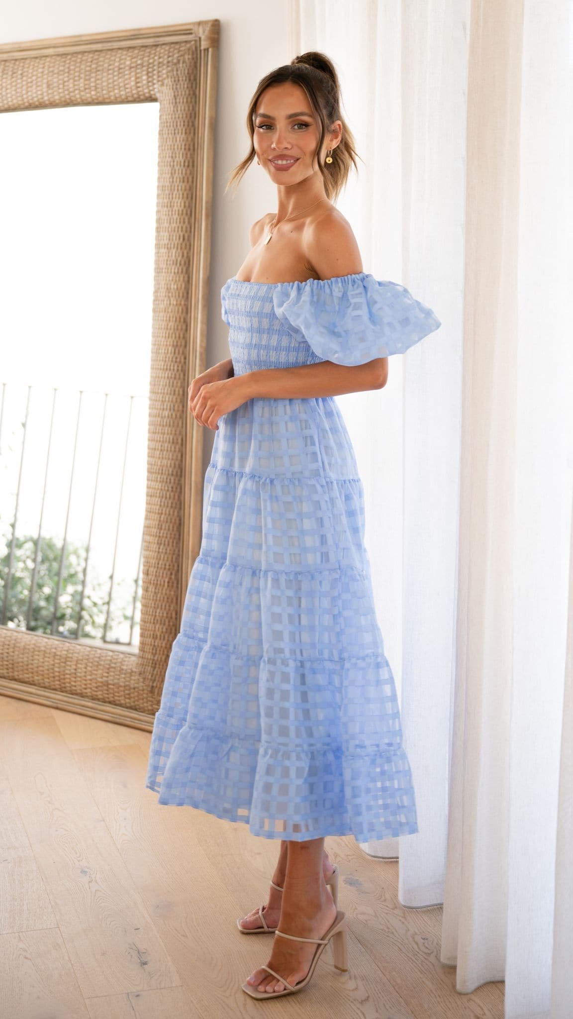 Deemi Maxi Dress - Blue - Billy J