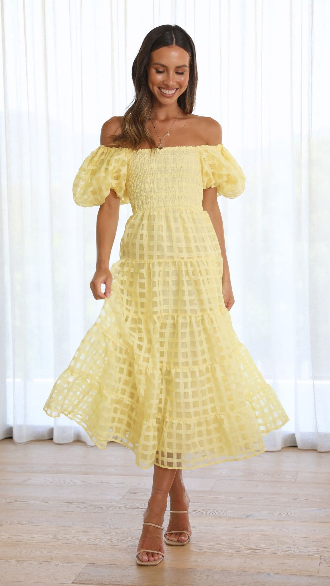 Deemi Maxi Dress - Yellow - Billy J