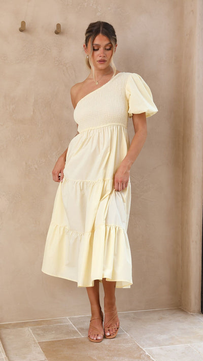 Load image into Gallery viewer, Frankie Maxi Dress - Yellow - Billy J
