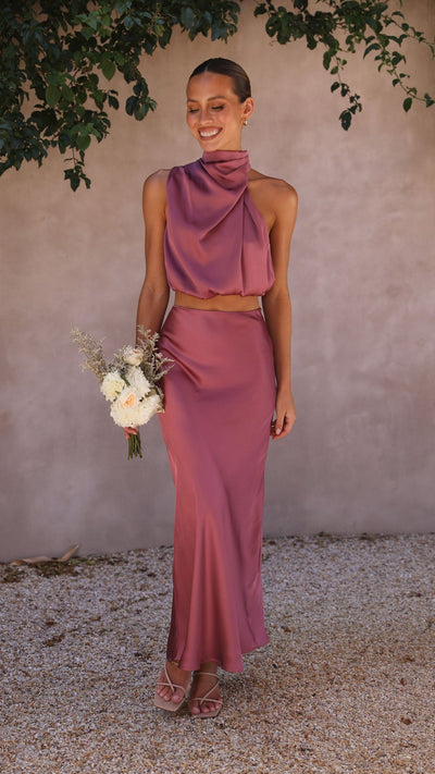 Load image into Gallery viewer, Esther Maxi Skirt - Plum - Billy J
