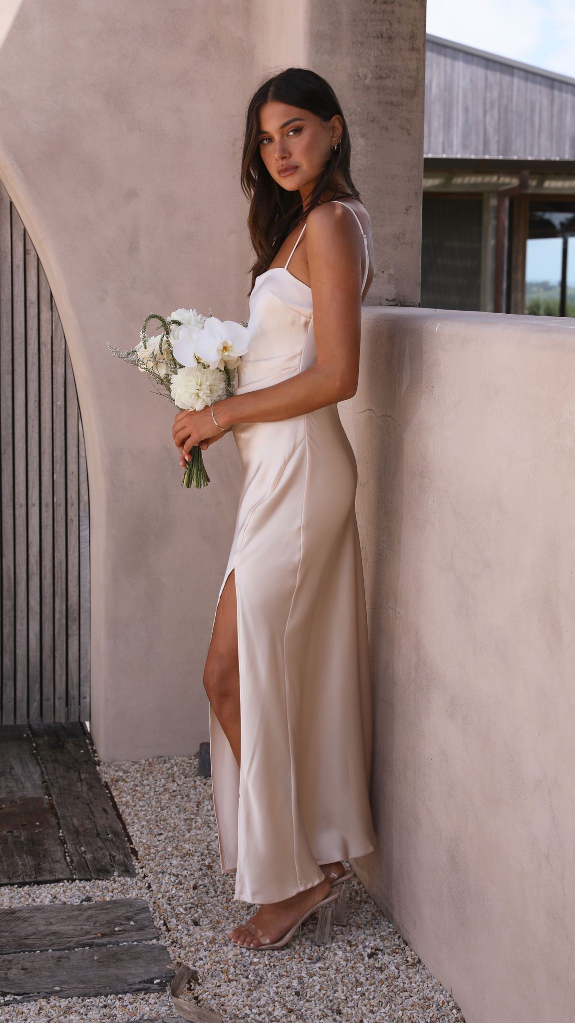 Ilana Maxi Dress - Champagne - Billy J