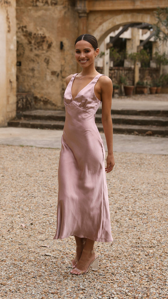 Sammie Maxi Dress - Dusty Pink - Billy J