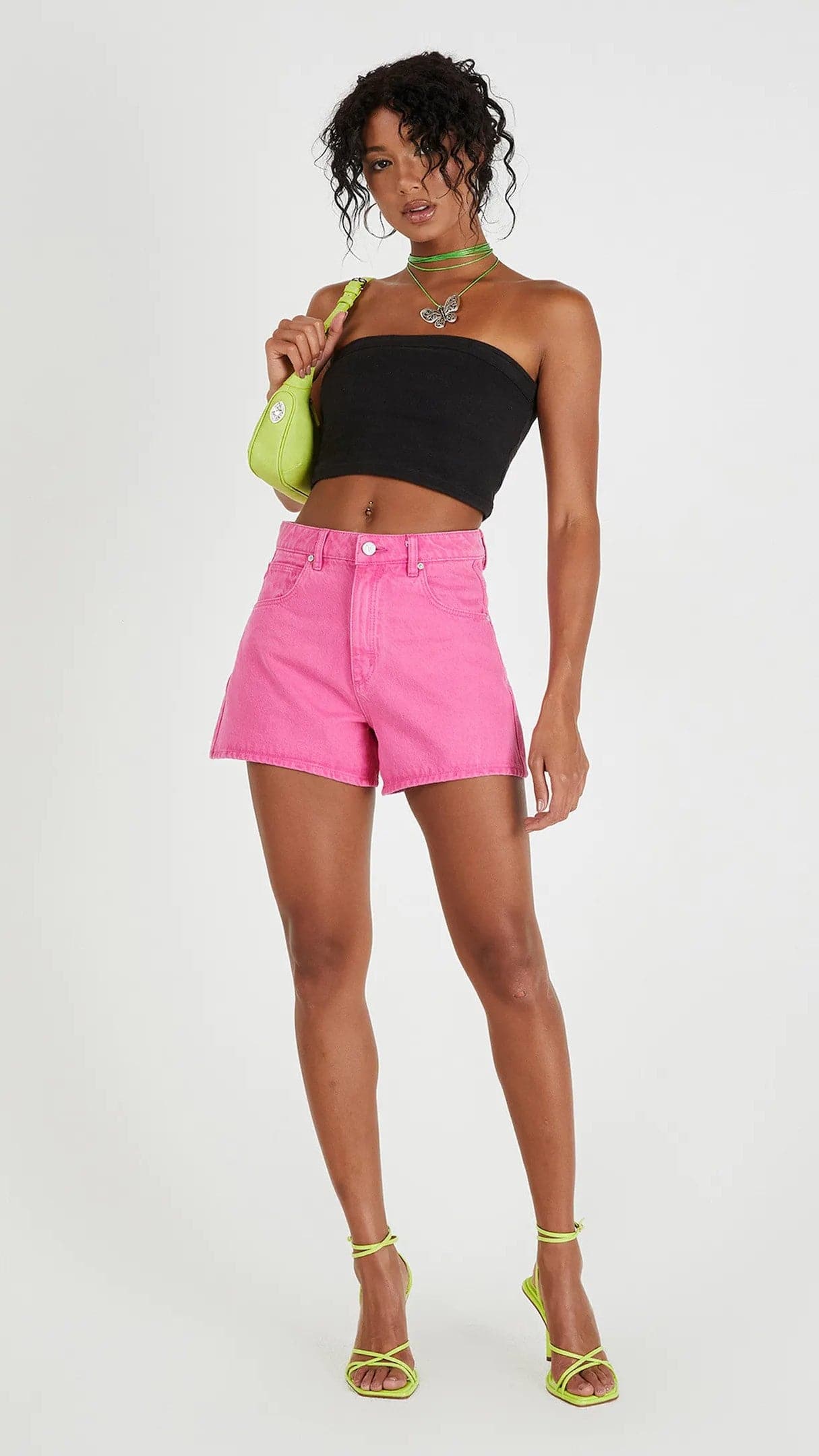 Abrand Venice Short - Super Pink Stoned - Billy J