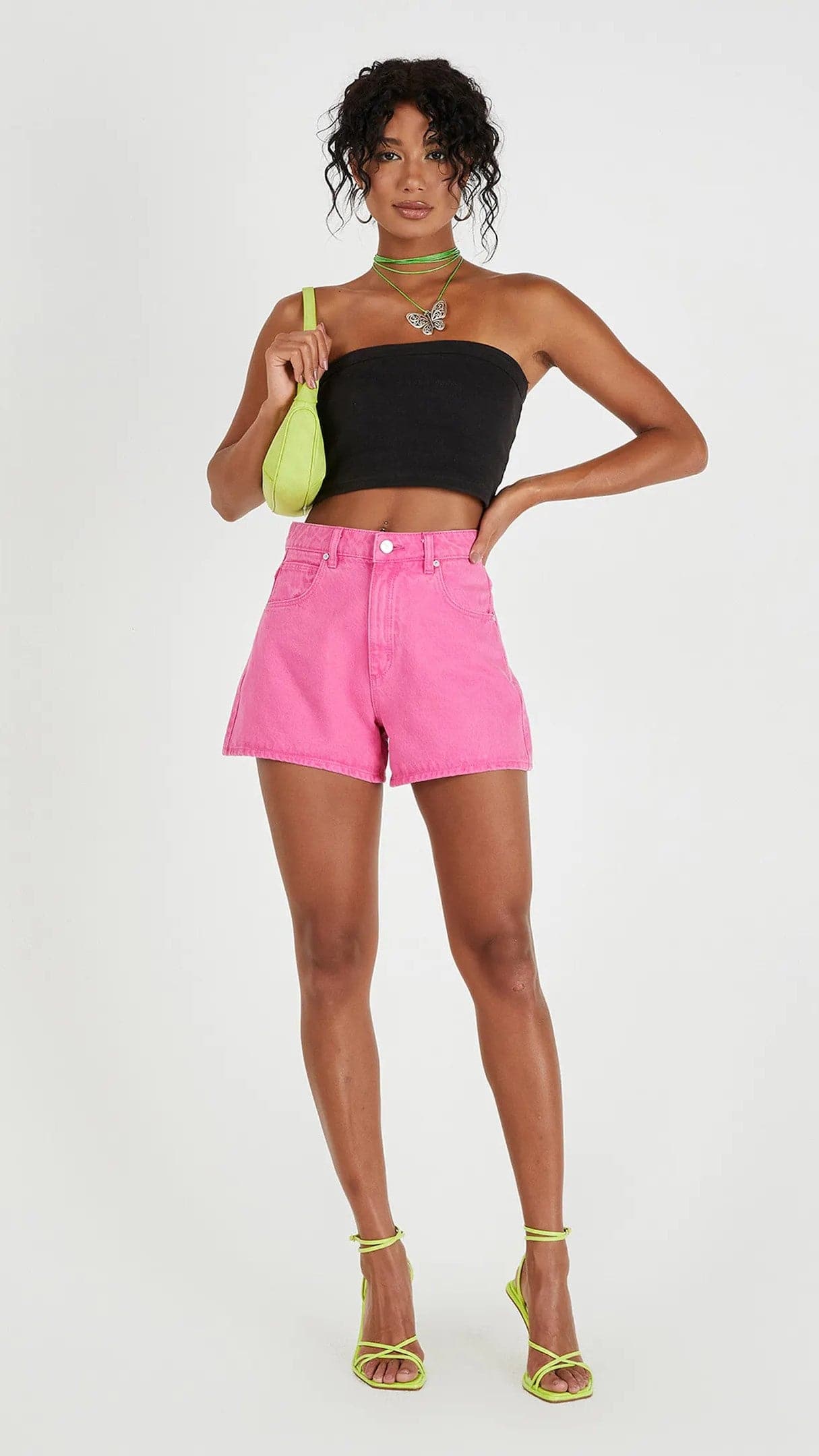 Abrand Venice Short - Super Pink Stoned - Billy J