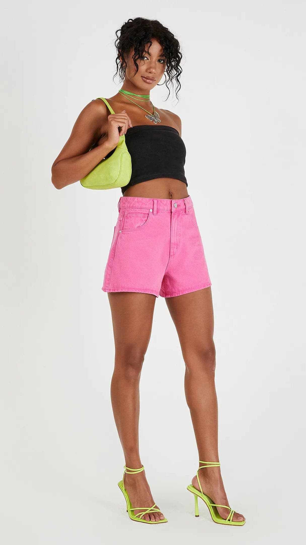 Abrand Venice Short - Super Pink Stoned - Billy J