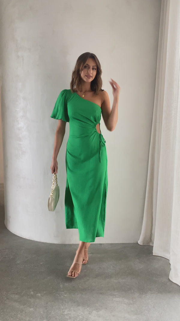 Suzie Midi Dress - Green - Billy J