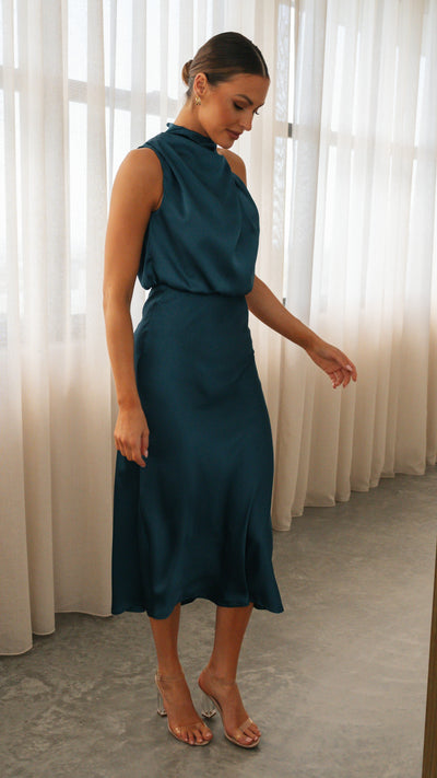 Load image into Gallery viewer, Esther Maxi Dress - Teal - Billy J
